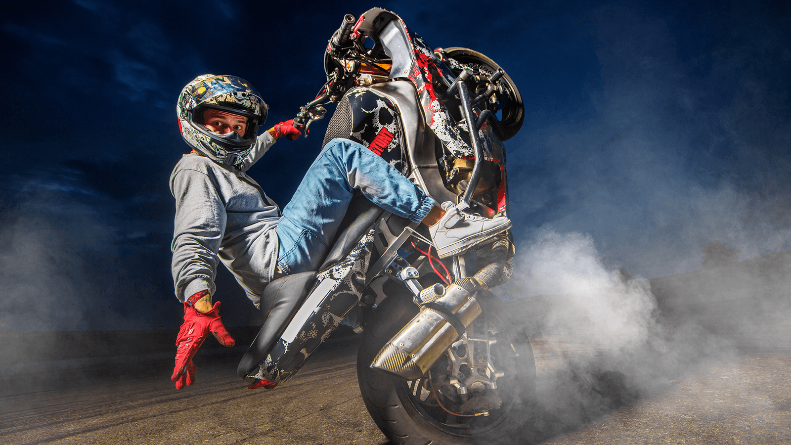 Stunt show BigJim au Roura Moto Fest
